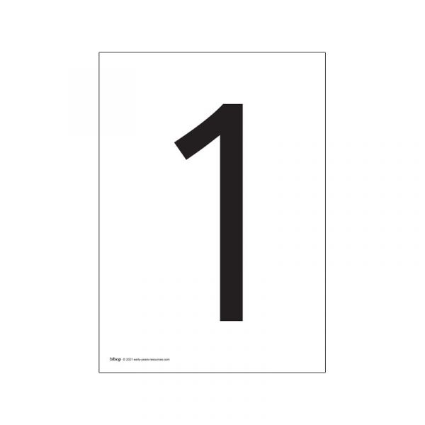 Solid black A4 sized number. Print onto white or coloured paper. Use on an  A4 page and hang…