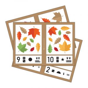 Mixed Autumn Leaves Maths Mastery Cards
