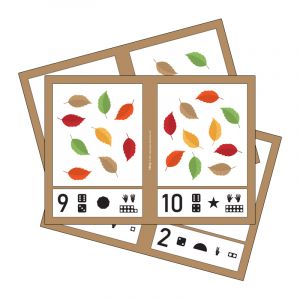 Small Autumn Leaves Maths Mastery Cards