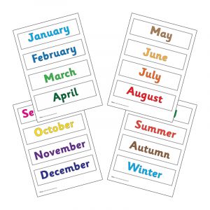 Month Cards - Colour