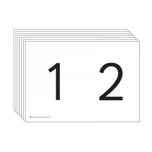 Simple Number Cards Double 1-10