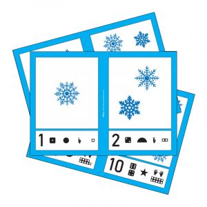 Winter Snowflake Maths Mastery Cards