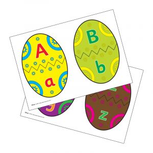 Alphabet Easter Egg Matching - Colour